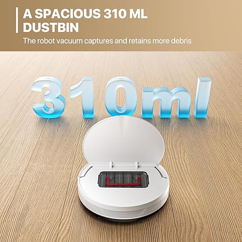 Miniatura 5 de mollie Aspirador robot, succión sin enredos, aspiradora robótica de carga automática, ideal para suelos duros de pelo de mascotas de alfombras