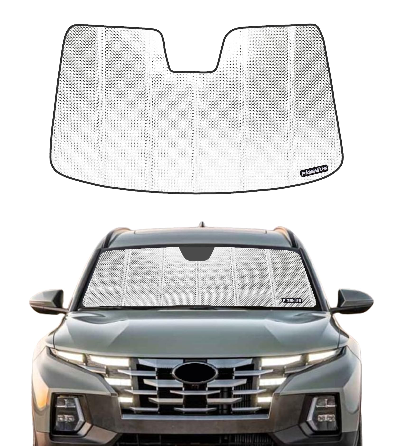 Amazon.com: Pigenius Windshield Sun Shade for 2022-2024 Hyundai Tucson ...