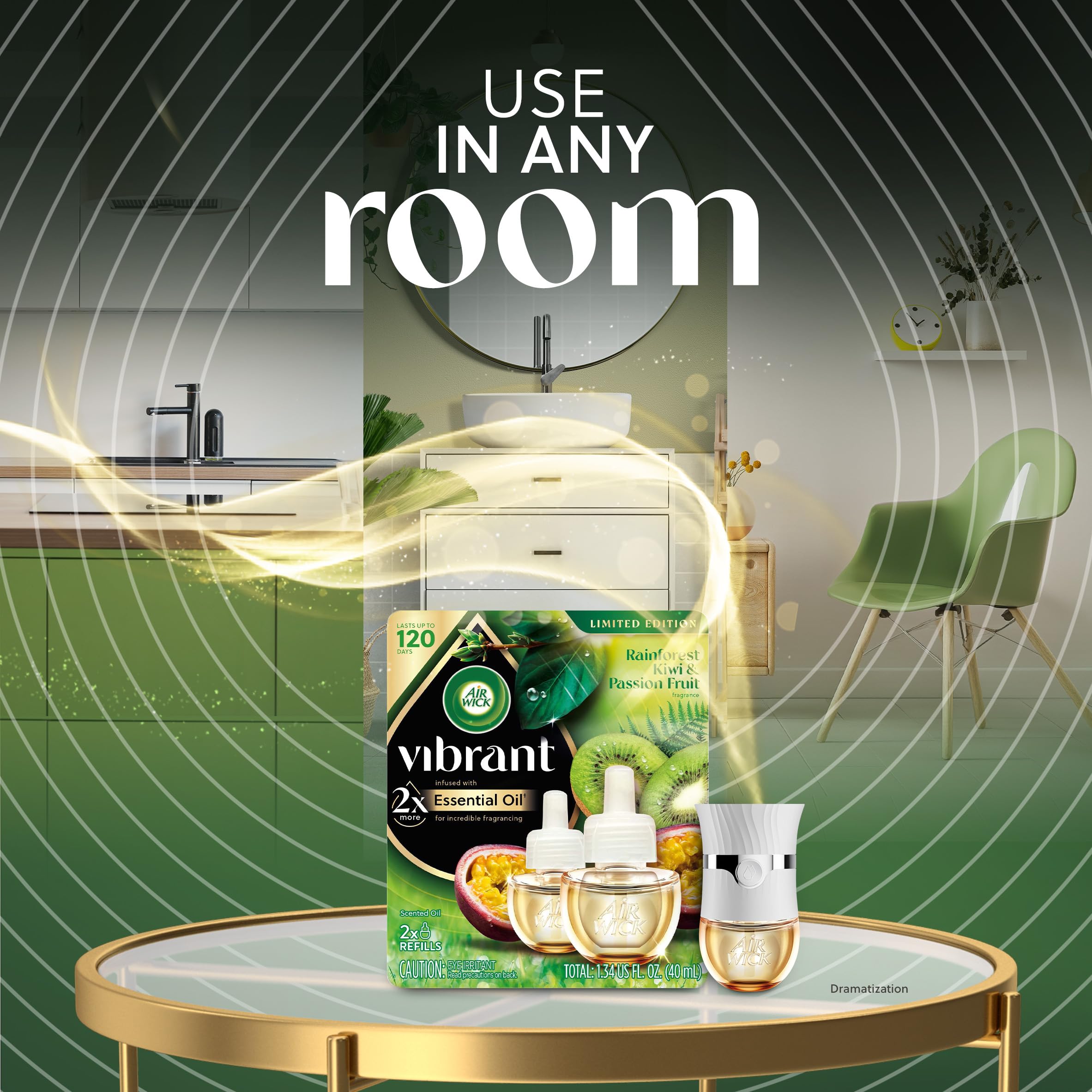 Amazon.com: AIR WICK Scented Oil - Vibrant Refill Rainforest Kiwi