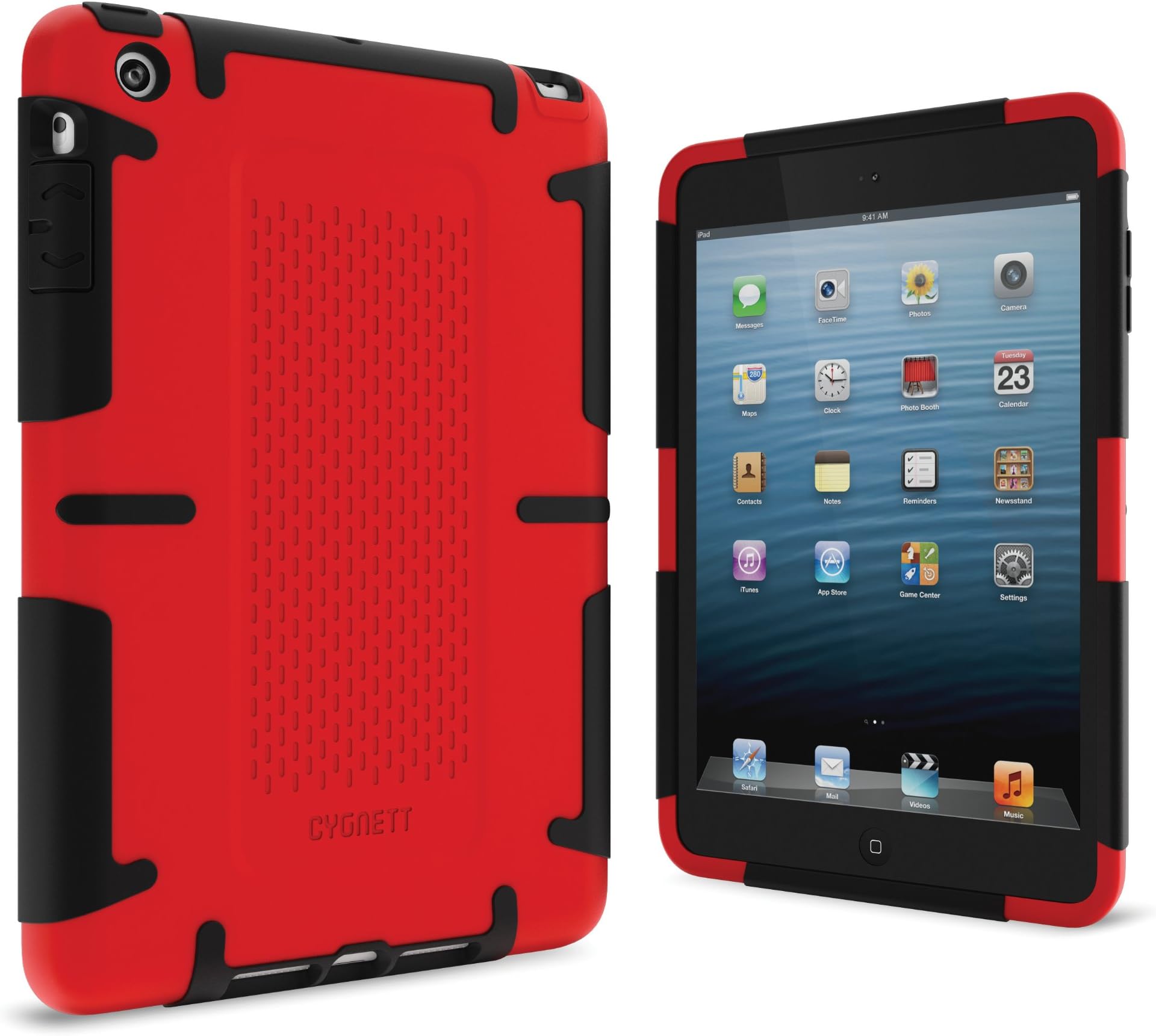 Apple iPad Mini Workmate Protective Case Heavy Duty, Robust - Red/Black by Cygnett