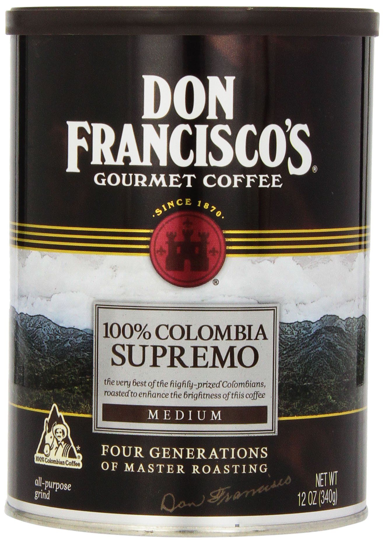 Don Francisco Colombia Supreme Coffee, 12 oz