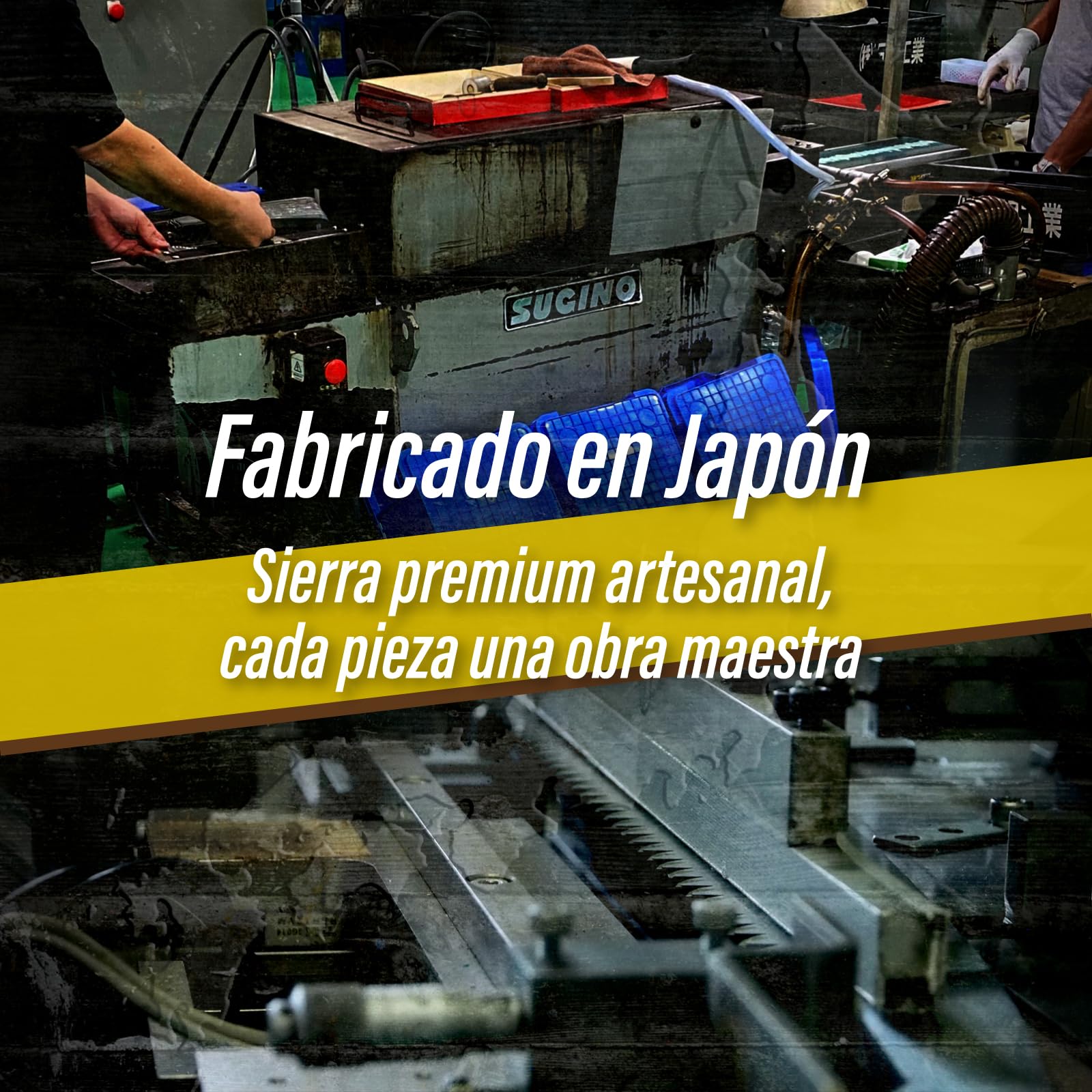 SUIZAN Serrucho de punta plegable placas de yeso 120mm - Sierra japonesa | Profesional Herramientas reforma Pladur cartón tabique enchufe caja agujero a empuje compacto Bricolaje portátil japonesas