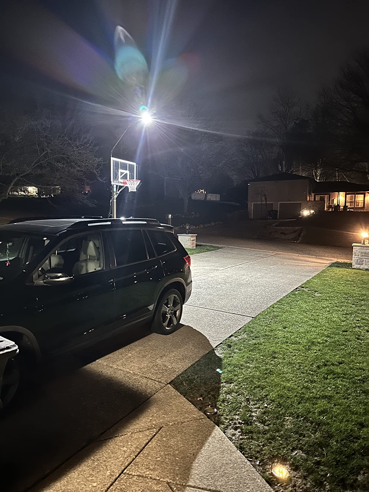 29/mo Finance Silverback LED Basketball Hoop Light Illuminates Backboard, Rim, and Court and