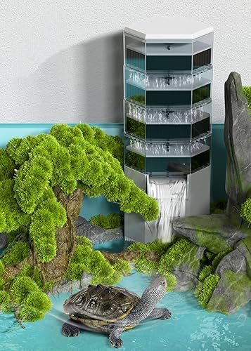 Miniatura 4 de Filtro de tortuga filtro de pecera ultra silencioso filtro de acuario interno 2 en 1 filtro de potencia sumergible con flujo de agua de 264 GPH 1000