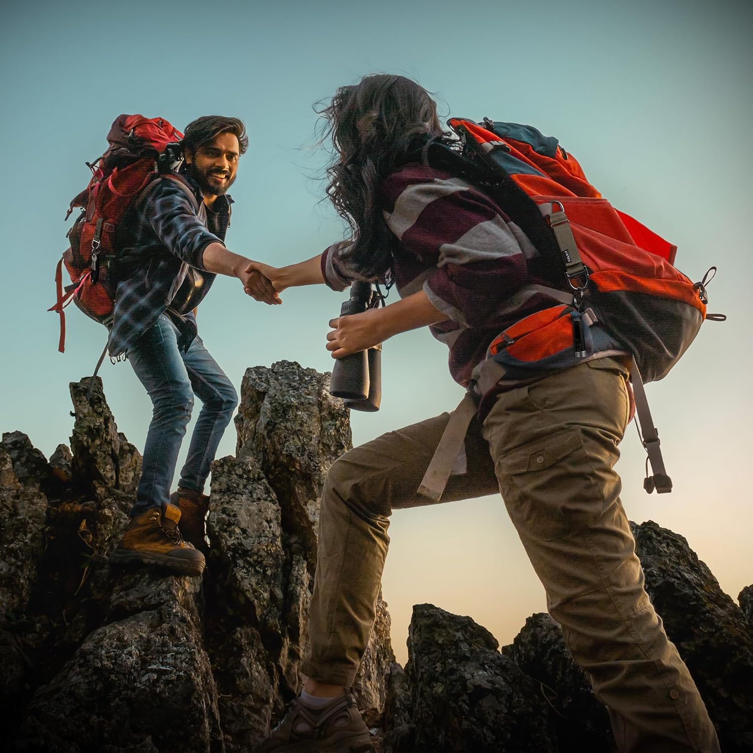 VULKIT Heavy Duty Keychain Durable Nylon Strap for Belt Loop, Molle Pouch, Backpack, Quick Release Key Rings - Image 3