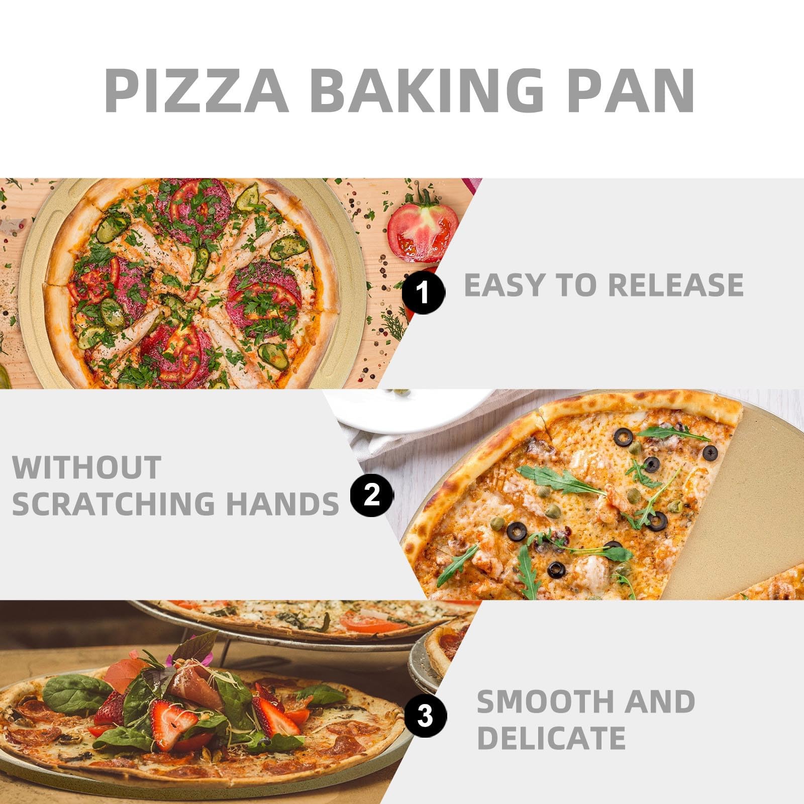 Piedra Pizza para Calor Resistente al Cordierita de Horno | Superficie Lisa, Acabado Pulido sin Arañar, Uso Doméstico y Profesional
