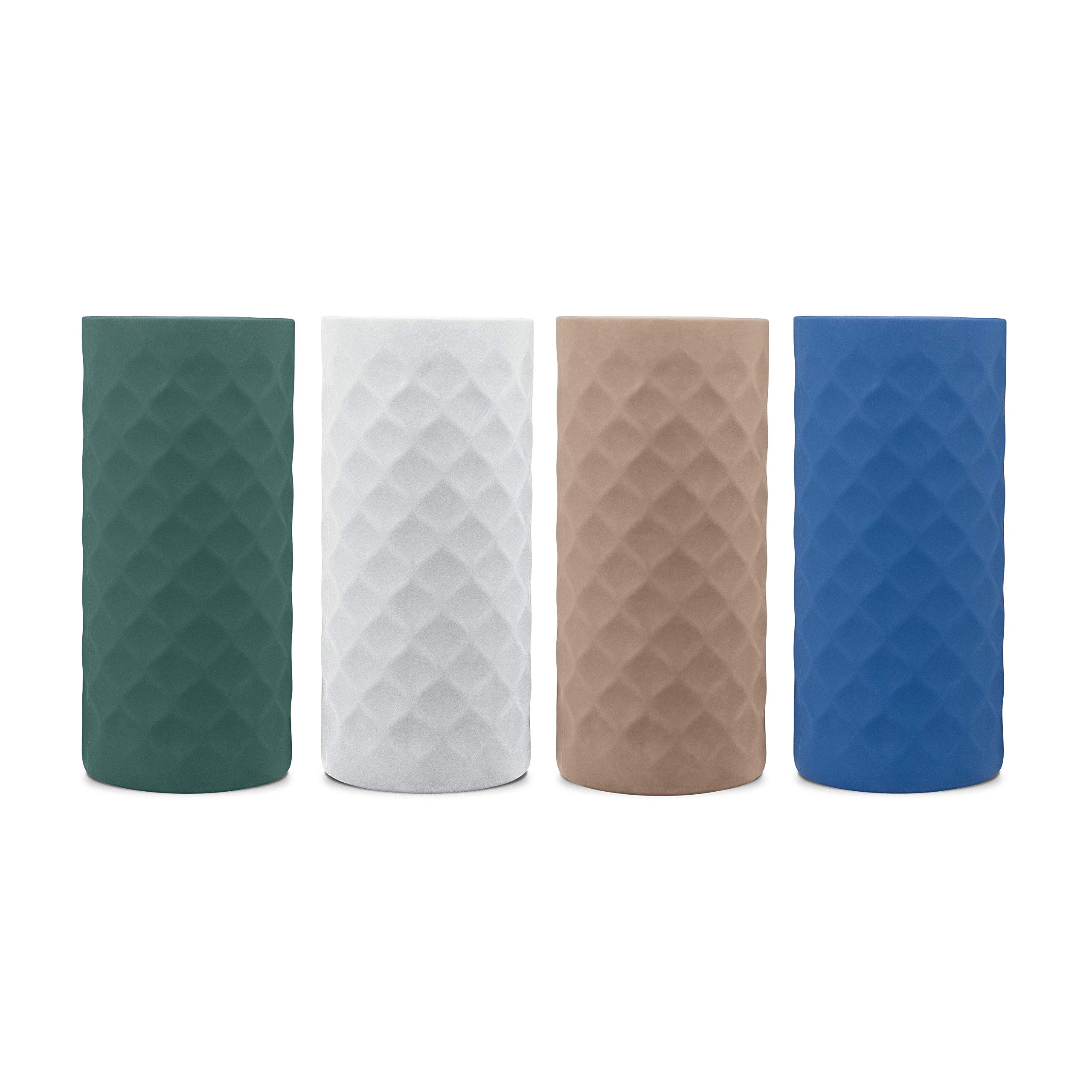 All About Juicing Silicone Sleeves for Glass Water Bottles - 4-Pack of Protective Holders 16-18 oz Capacity - Anti-Slip Protection for Beverage Containers, Smoothies, Juices - Insulating Carriers