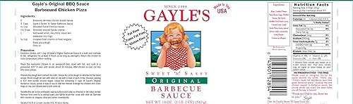 Miniatura 7 de Gayle's Sweet 'N' Sassy Salsa de barbacoa original para barbacoa, 1 galón