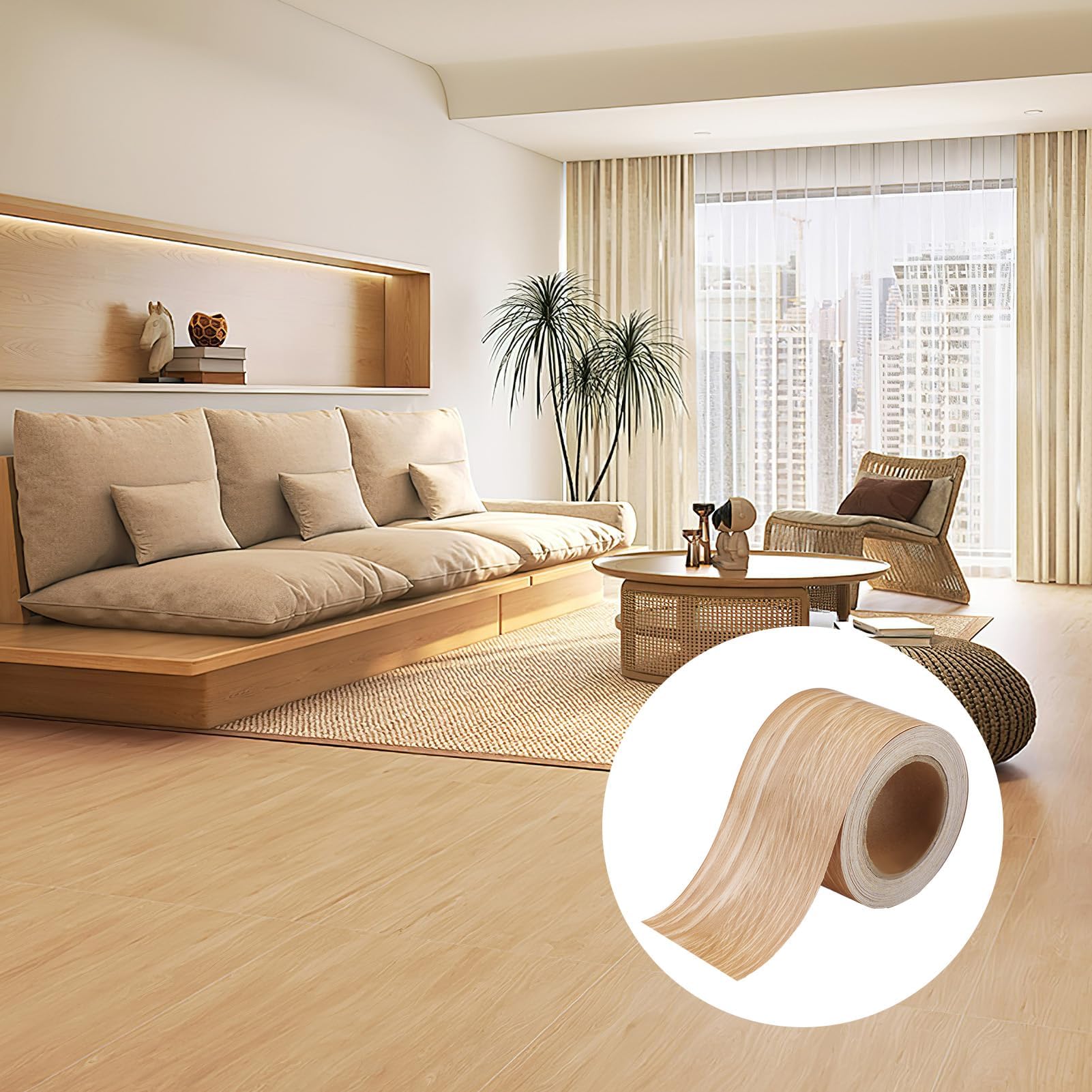 LINKLANK Nastro Adesivo Per Mobili, Effetto Legno Realistico, Per - Foto 10