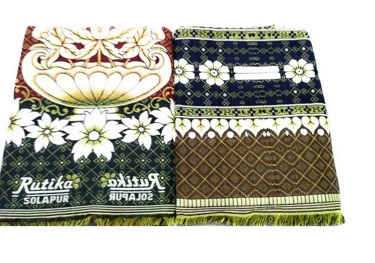 Buy Cotton Colors Cotton Solapuri Chaddar (Multicolour, Pack of 2)_D71