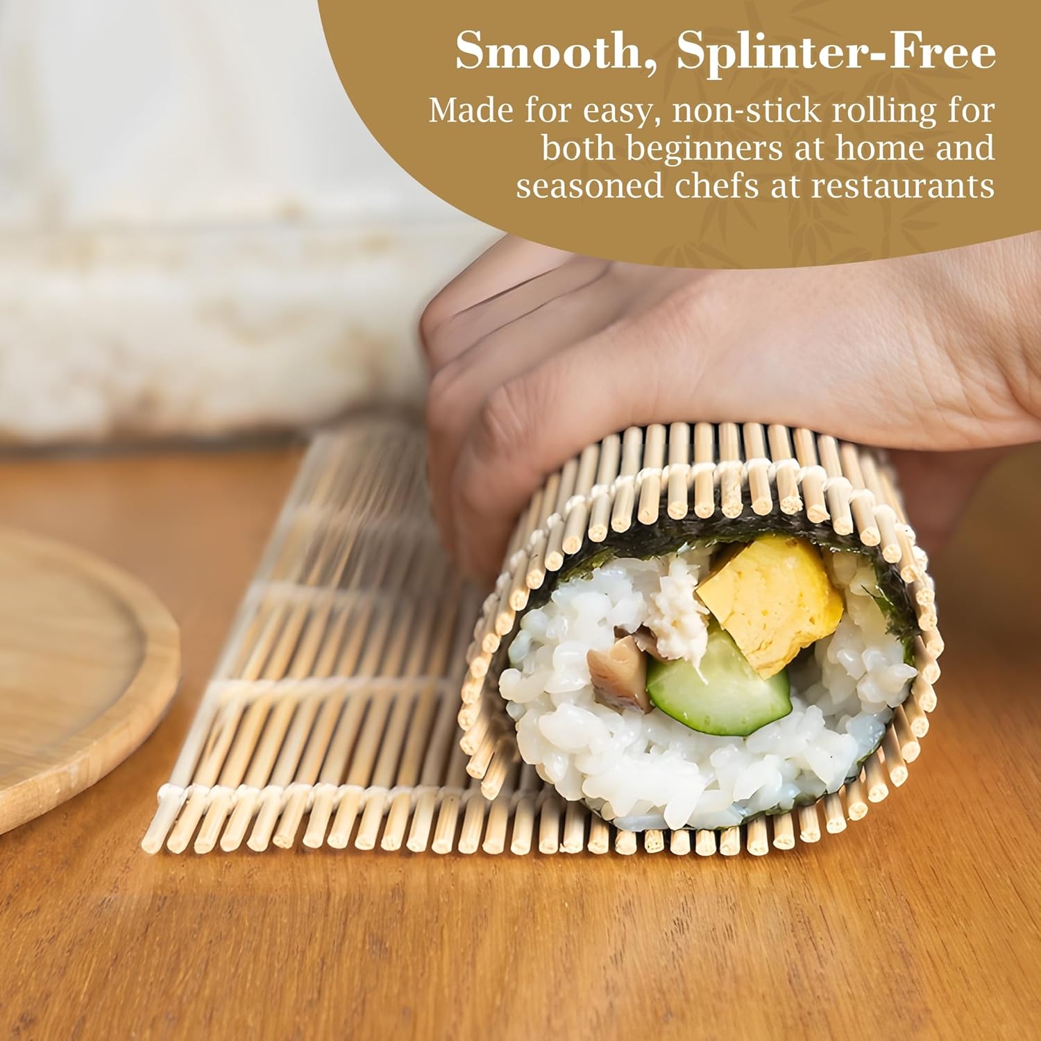 Fusion Select Pk Bamboo Sushi Mat Sushi Roller Martinique Ubuy