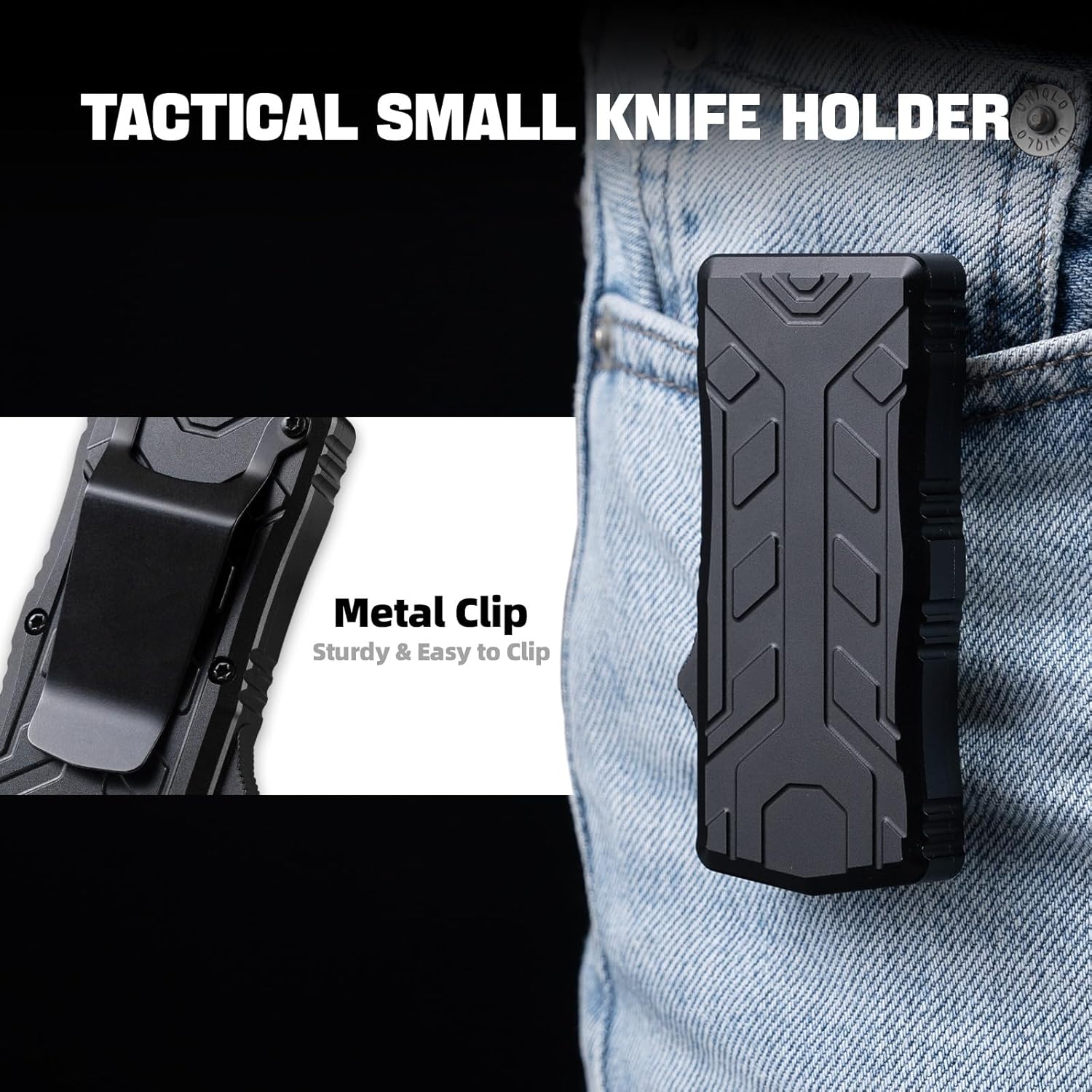 cckk Aviation Aluminum Utility Knife, 3 Inch Aluminum Handle with Pocket Clip, 10pcs SK5 Replacement Carbon Steel Blades, EDC Precision Craft Box Cutter Knife For Office Home Arts (Black)