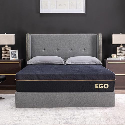 Colchón de espuma viscoelástica de gel de cobre, colchón de espuma viscoelástica tamaño individual de 12 pulgadas, certificado CertiPUR-US, cama en