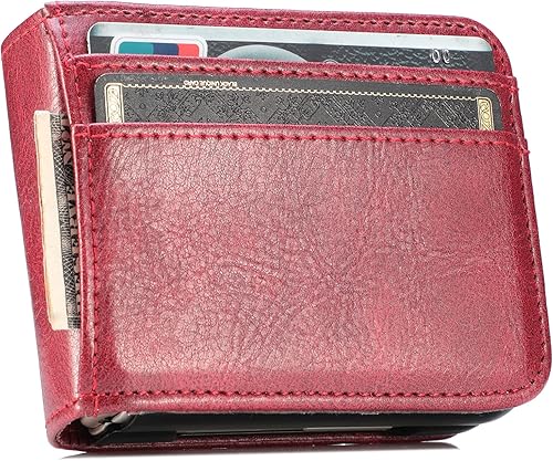 Miniatura 5 de Fundas para Galaxy Z Flip 5, estilo empresarial, piel sintética de alta calidad, para Galaxy Z Flip 5, tarjeteros, ajuste delgado, para mujeres y