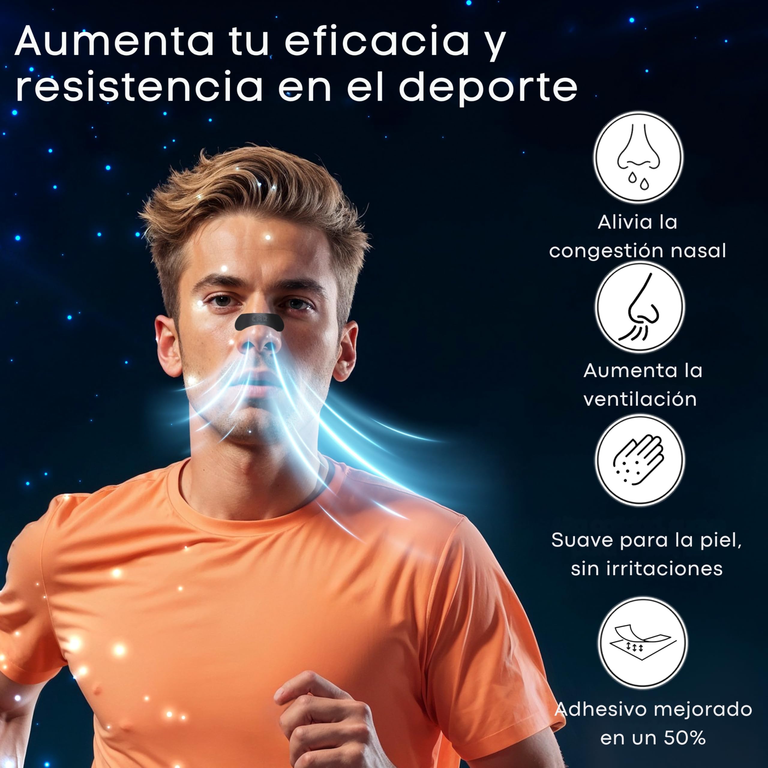 PACK PRO PREMIUM 120 Tiras Nasales Deportivas. Tiras Nasales Antironquidos para Dormir. Alivia la Congestión Nasal Para una Mejor Respiración. Nasal Strips Negras Para Reducir Ronquidos Tiritas Nariz