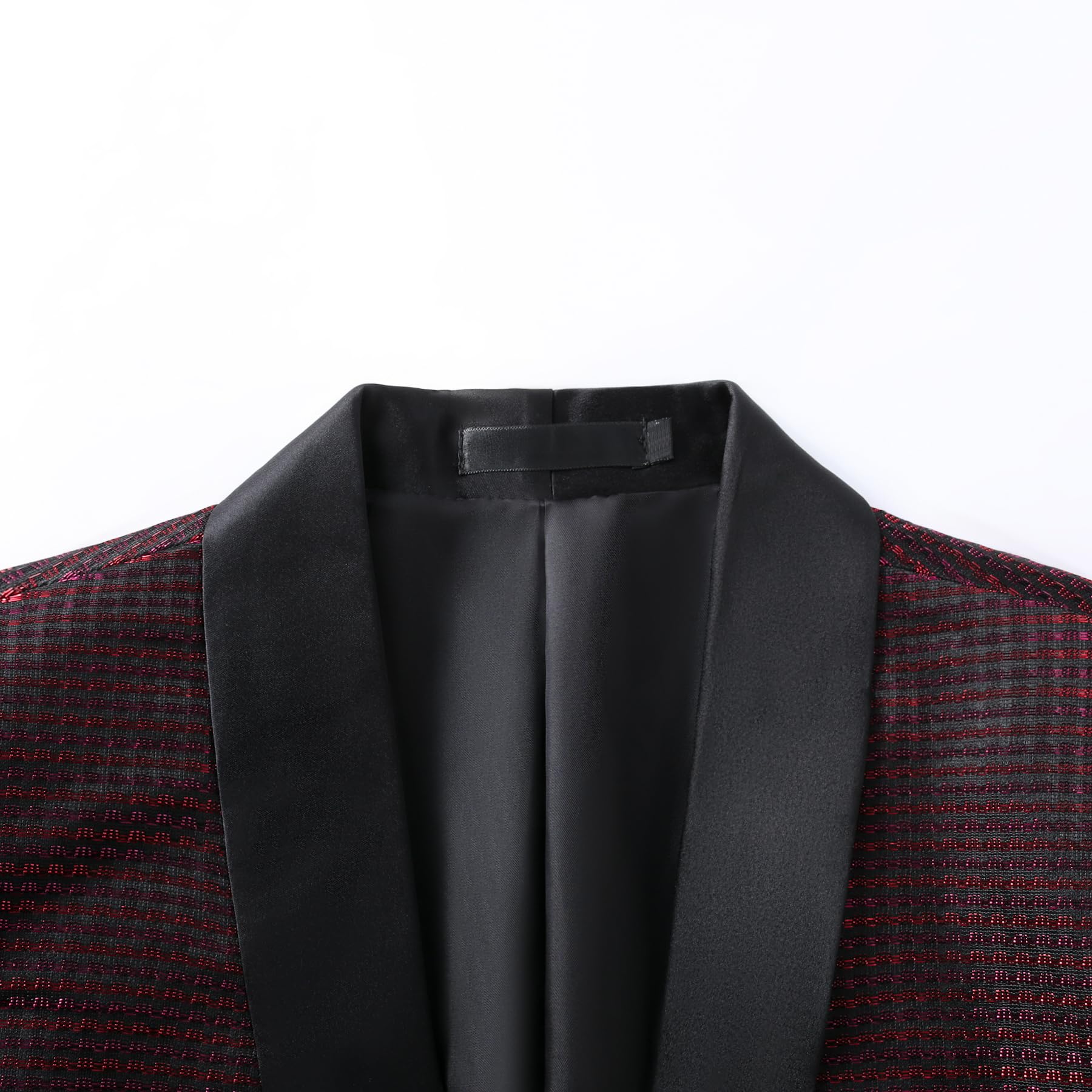 YFFUSHI Blazer Hombre Smoking Elegante Brillante con Cuello de Pico Esmoquin Slim Fit para Cenas Bodas y Galas