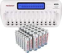 Vista 1 de Tenergy Paquete de 36 pilas recargables AA y AAA NiMH de alta calidad, pilas AA y AAA de 1.2 V, ideales para dispositivos electrónicos diarios