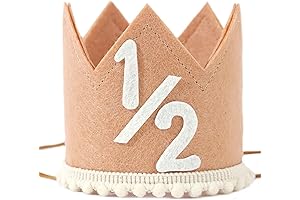 Baby Half Birthday Crown - Cherished Keepsake for 1/2 Birthday Celebrations