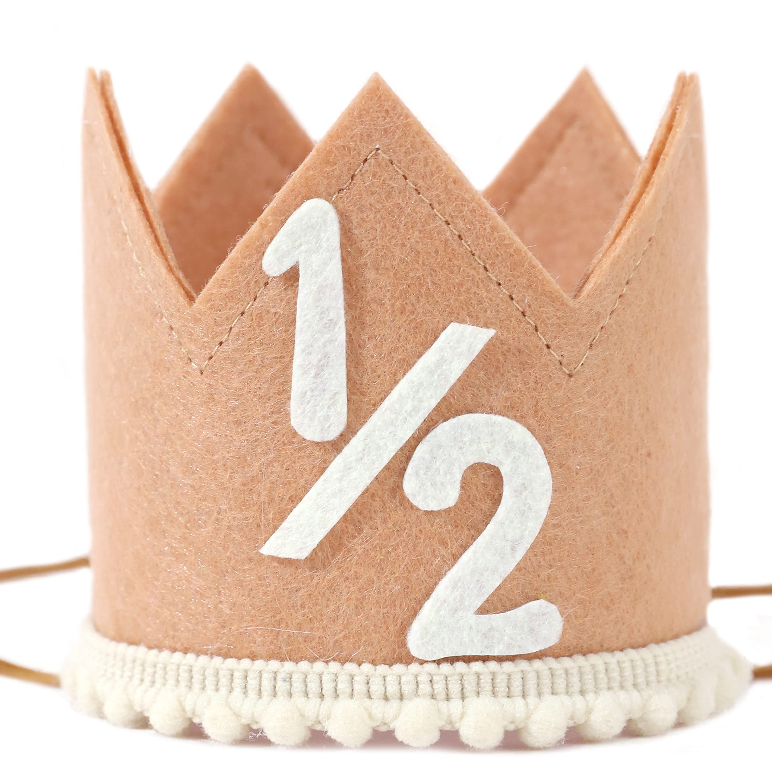 SYESQL Half Birthday Crown - Crown Hat for Baby Girls/Boys