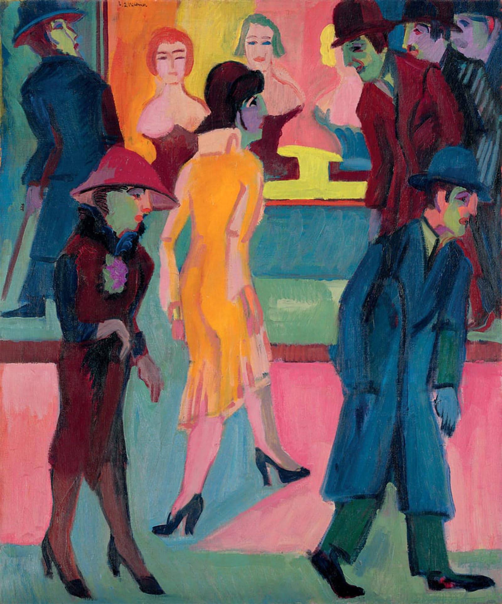 Impression Tableaux Graffiti Art de prestige Ernst Ludwig Kirchner moderne 60x90