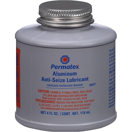 Permatex 80071 Anti-Seize Lubricant with Brush Top Bottle, 4 oz.
