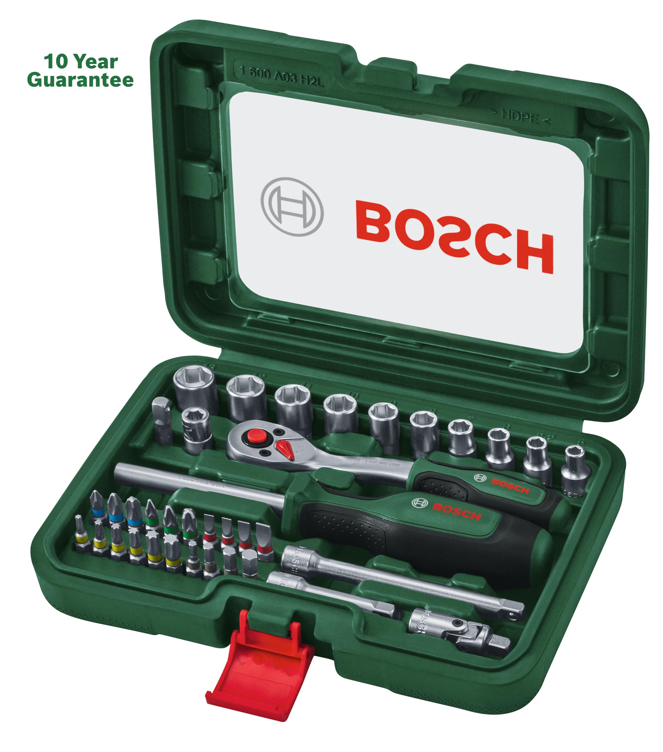 Bosch 1/4"-Ratschen-Set 37-teilig