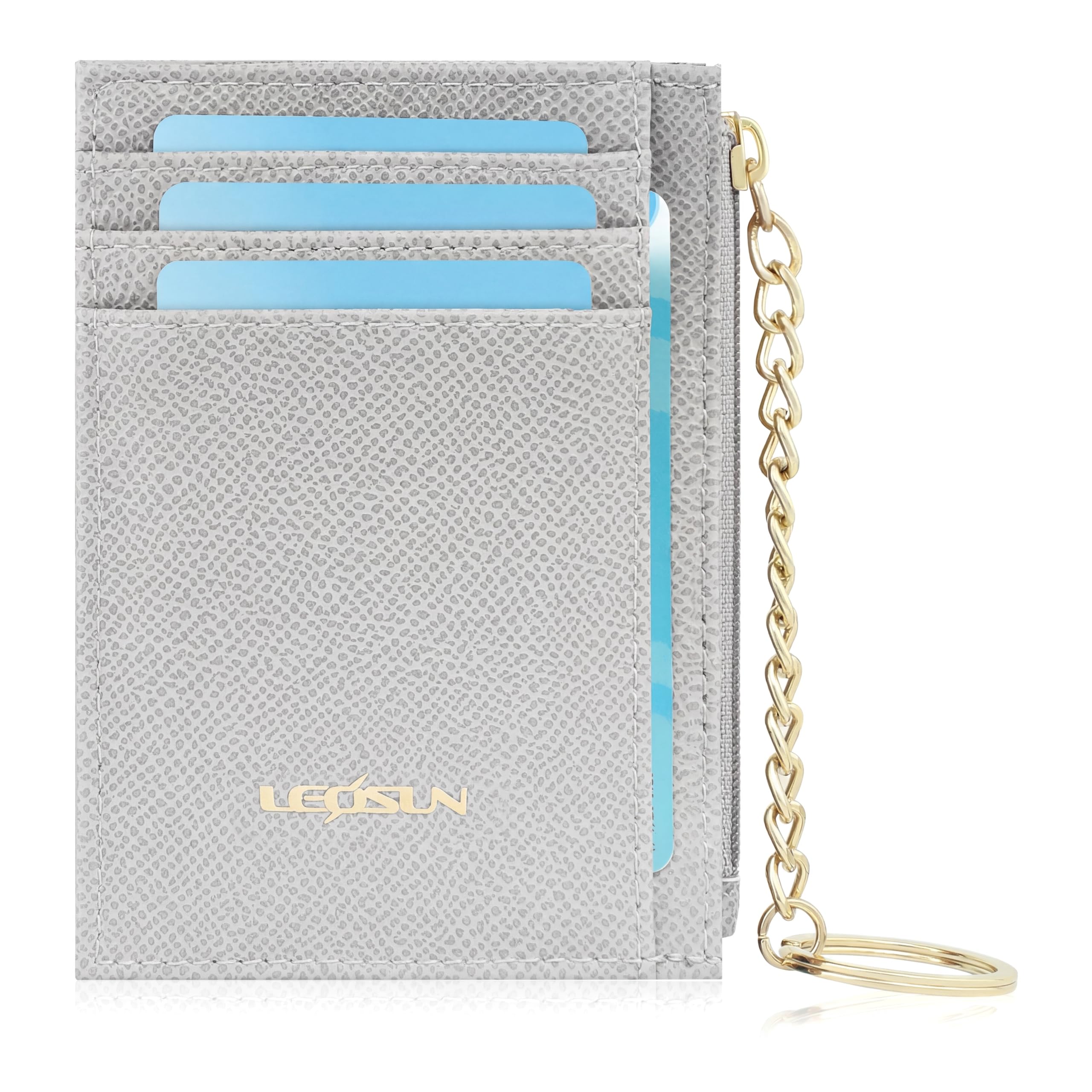 Mirevelle Slim Kartenetui mit Keychain – Minimalistischer Ka