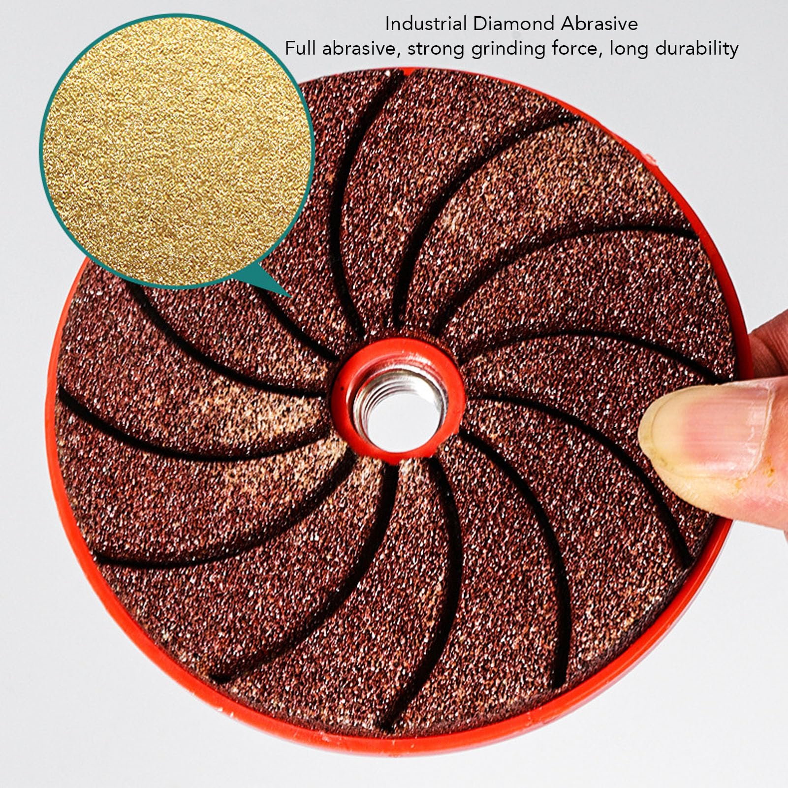 Generic Disques de Meulage émeri 100 Haute efficacité pour Carreaux de Pierre Métallique, Ensemble de 5 Pièces, Adaptés à Diverses Tâches de Meulage