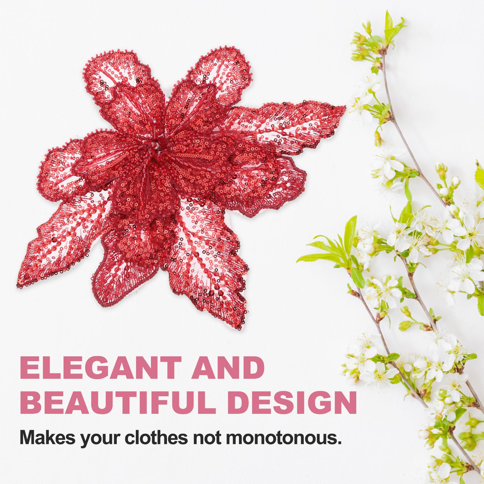 PATIKIL Handmade Rhinestones Applique - Image 4