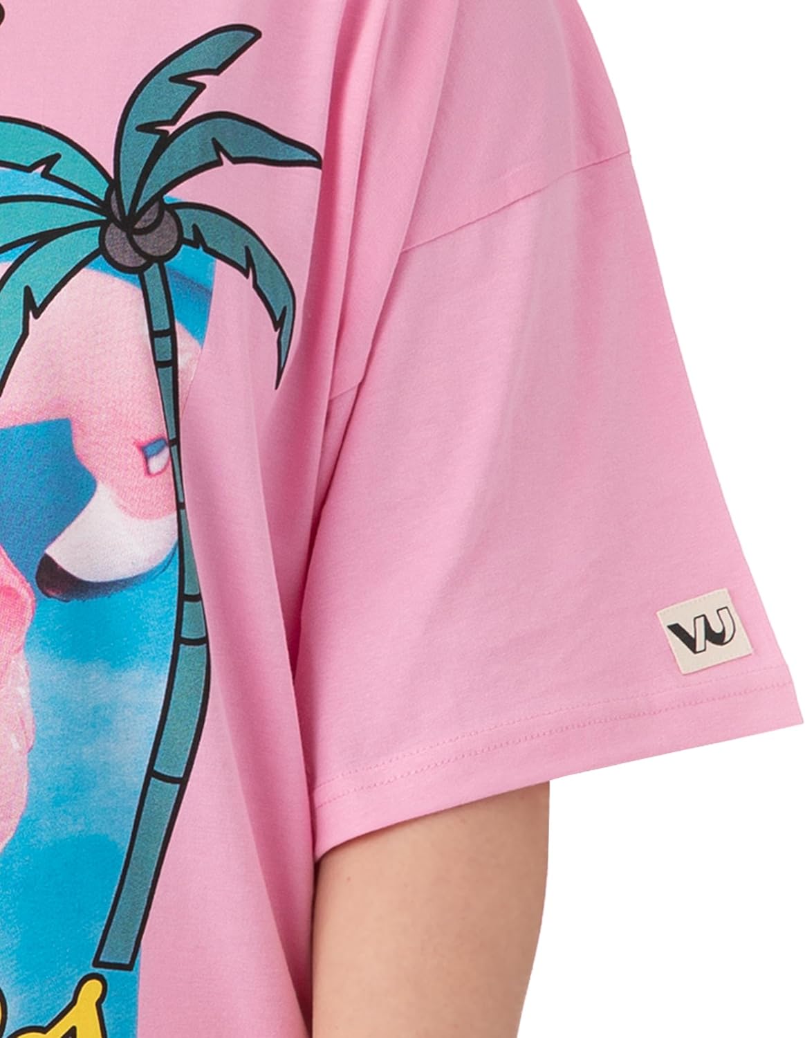 Barbie Womens Oversized T-Shirt Dress | Ladies California Vibes Doll Short Sleeve Summer Outfit | Pink Graphic Tee