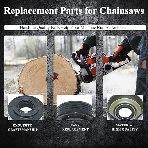 Miniatura 4 de Kit de sello de aceite del cojinete del cigüeñal para HUSQVARNA 340 340E 345 345E 350 EPA motosierra piezas 503932301 503932302