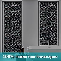 Vista 4 de Película de Privacidad para Ventana Oscura de Windimiley, Película de Vidrio Manchado para Control de Calor UV, Película Decorativa Arco Iris