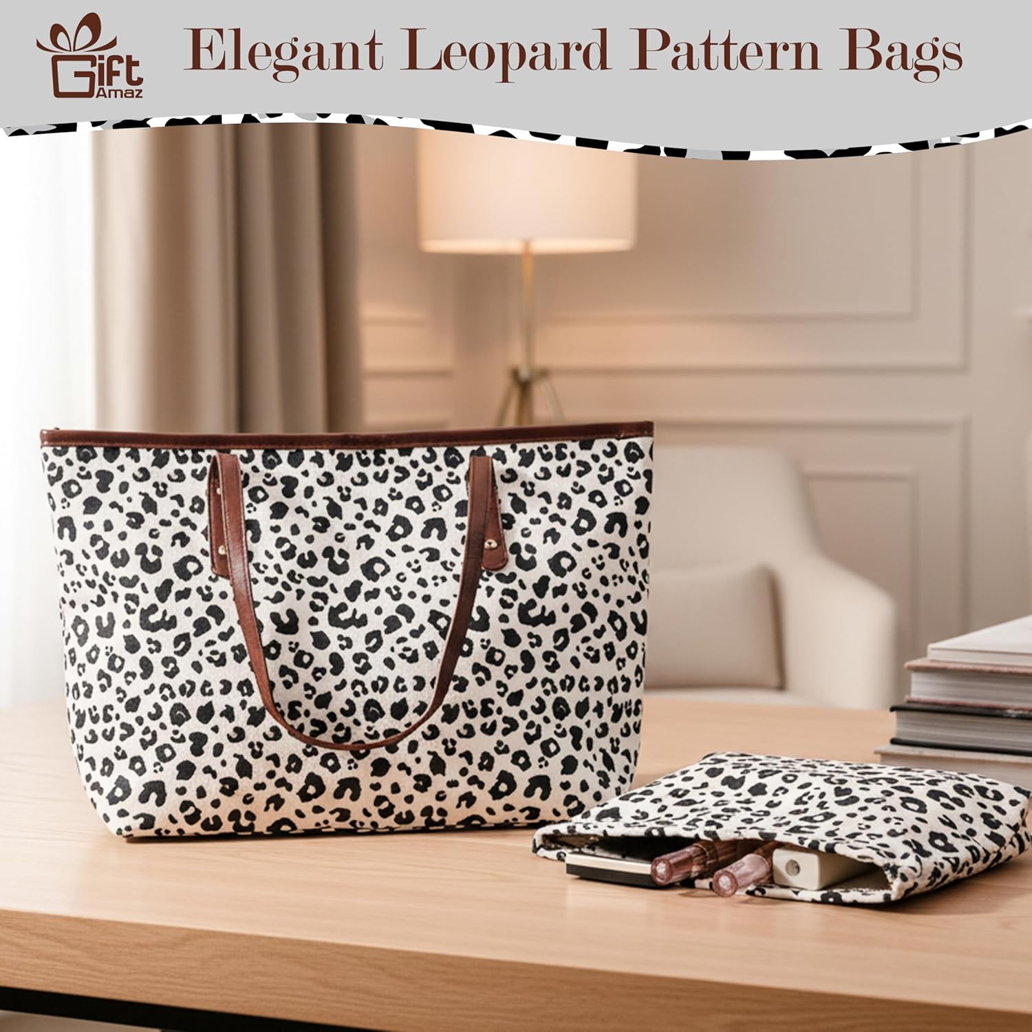 Leopard Gifts for Women, Leopard Print Get Well Gift with Cheetah Tumbler, Tote Bag, Bracelet, Leopard Themed Gifts Coworker Valentines Day Birthday Gift Basket for Women Girls Mom Wife - Image 3