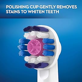 Oral-B 3D White Electric Toothbrush Replacement Brush Heads Refill, 3 Count