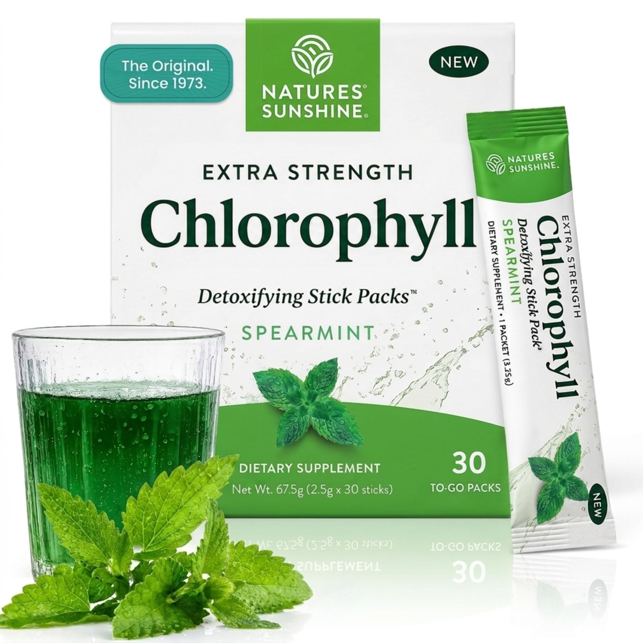 Nature's Sunshine Chlorophyll Packets - Detox, Cleanse & Immune Support Chlorophyll Powder, Internal Deodorant Supplement - 30 Sticks (Crisp Apple) — Amazon image 9
