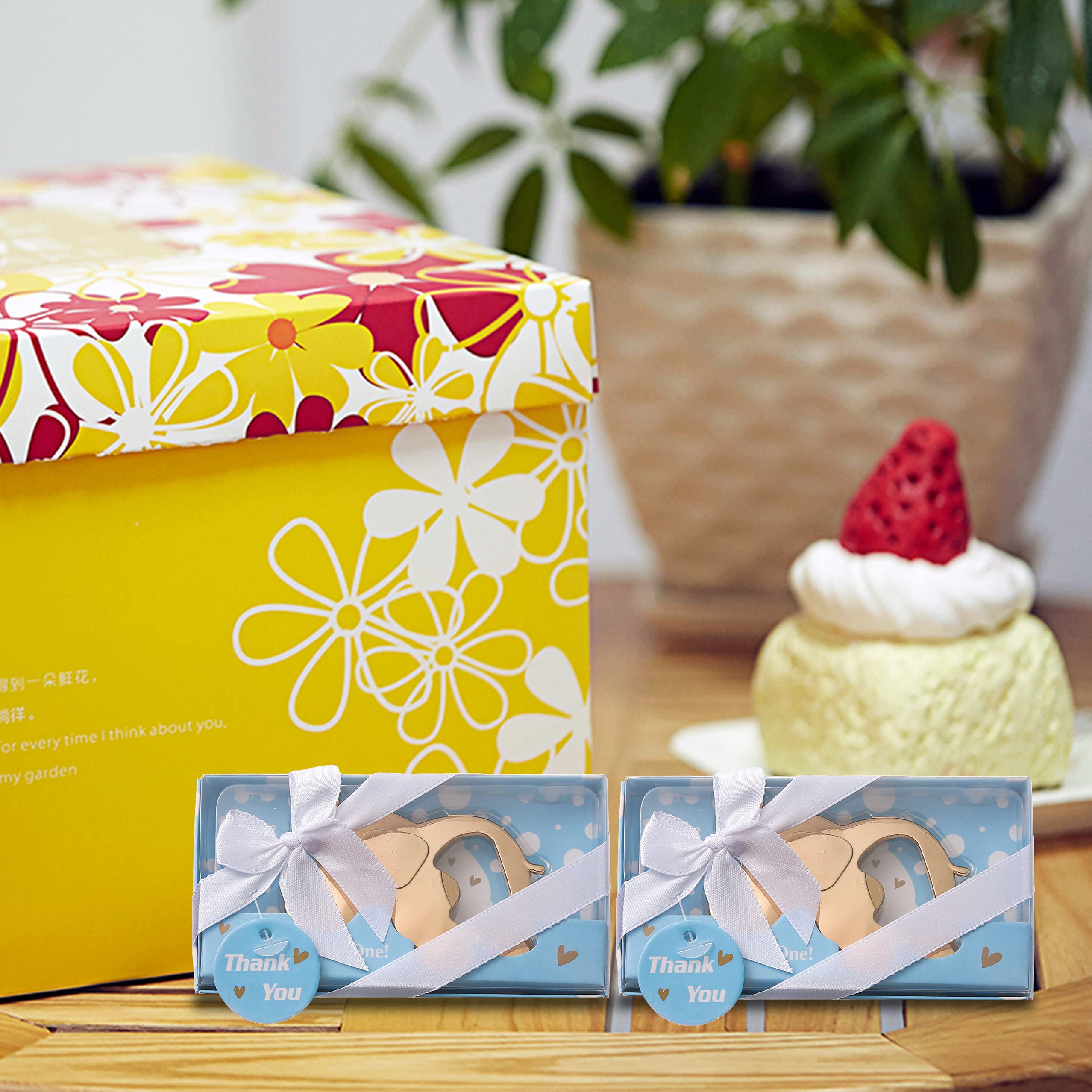 DAJAMAI Lot De 15 Décapsuleurs En Forme D'éléphant Pour Fête Prénatale, Anniversaire, Fête Prénuptiale, Cadeau De Mariage (rose - éléphant