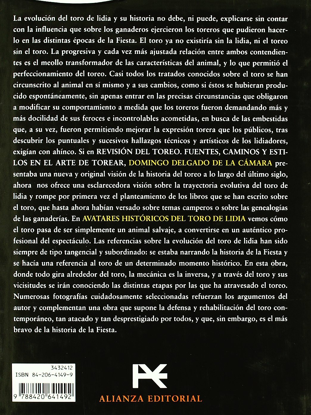 Avatares históricos del toro de lidia (Libros Singulares (LS))