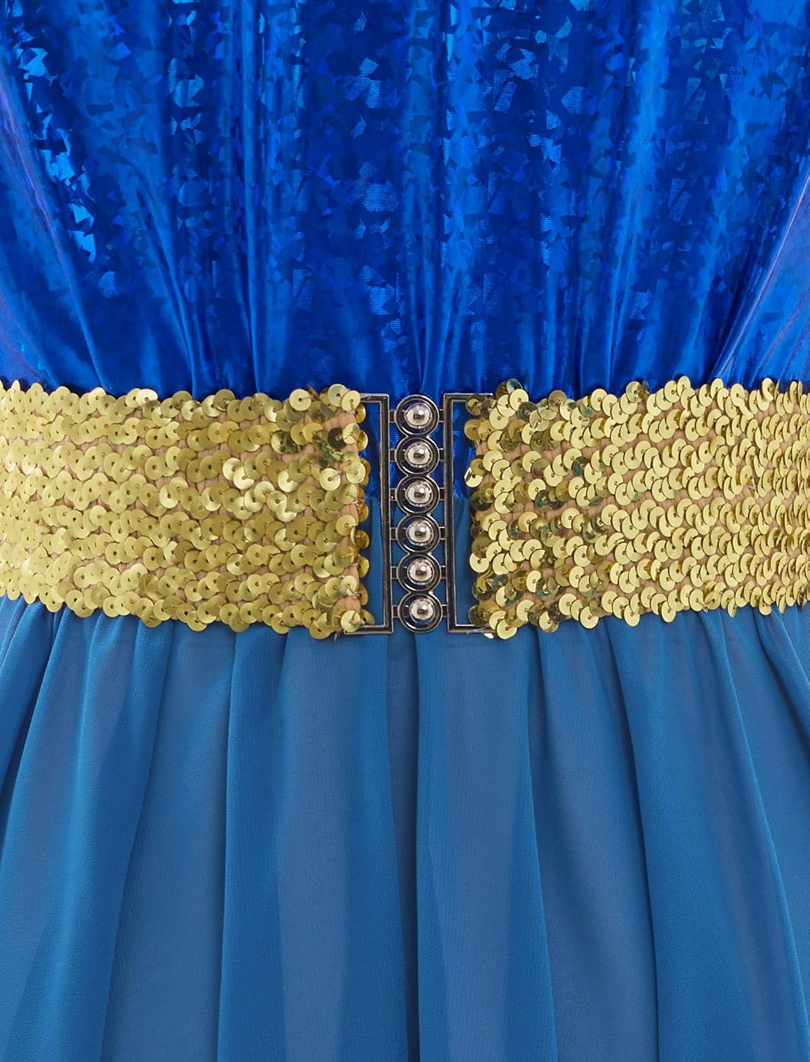 AFAVOM Women Metallic Sequin Praise Dance Dress Asymmetric Ruffle Overlay Dress Liturgical Lyrical Dancewear Worship Costume