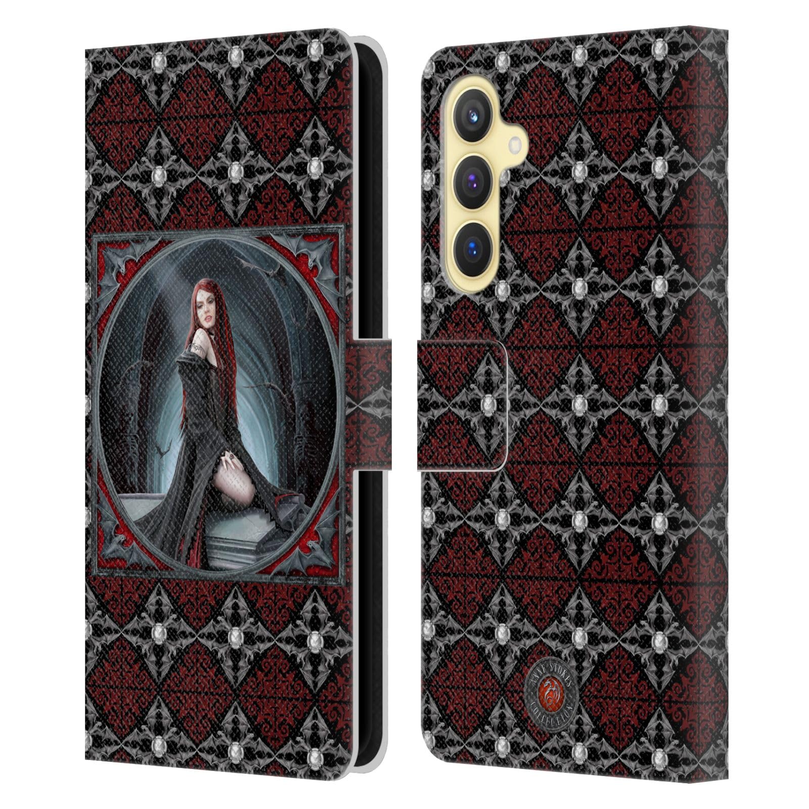 Carcasa gótica Samsung Galaxy S23 FE 5G funda libro cuero 7