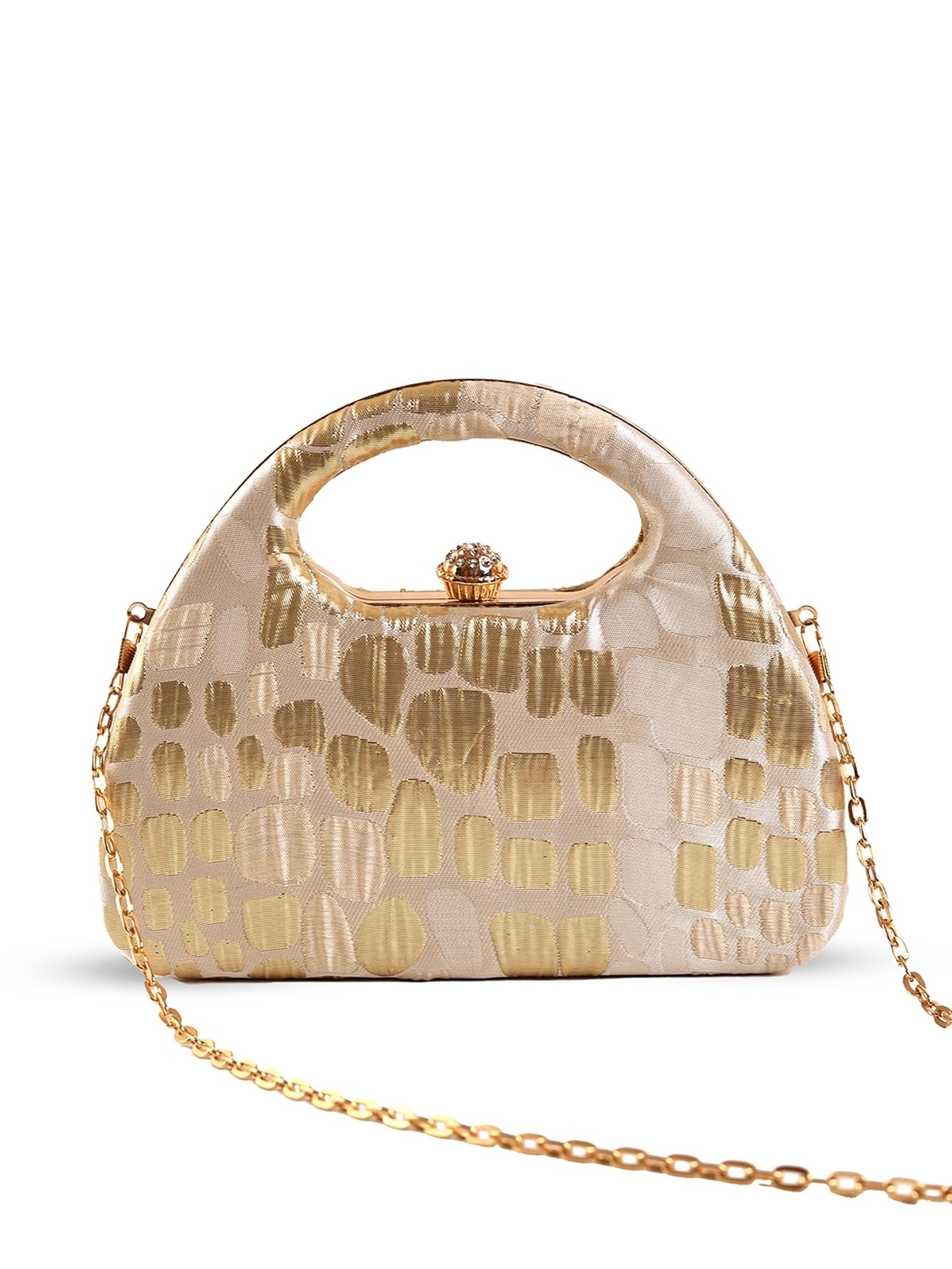 Coral Arc Clutch Bag for Women | Structured Arc-Shape Evening Bag | Party & Wedding Clutch Purse-image-30