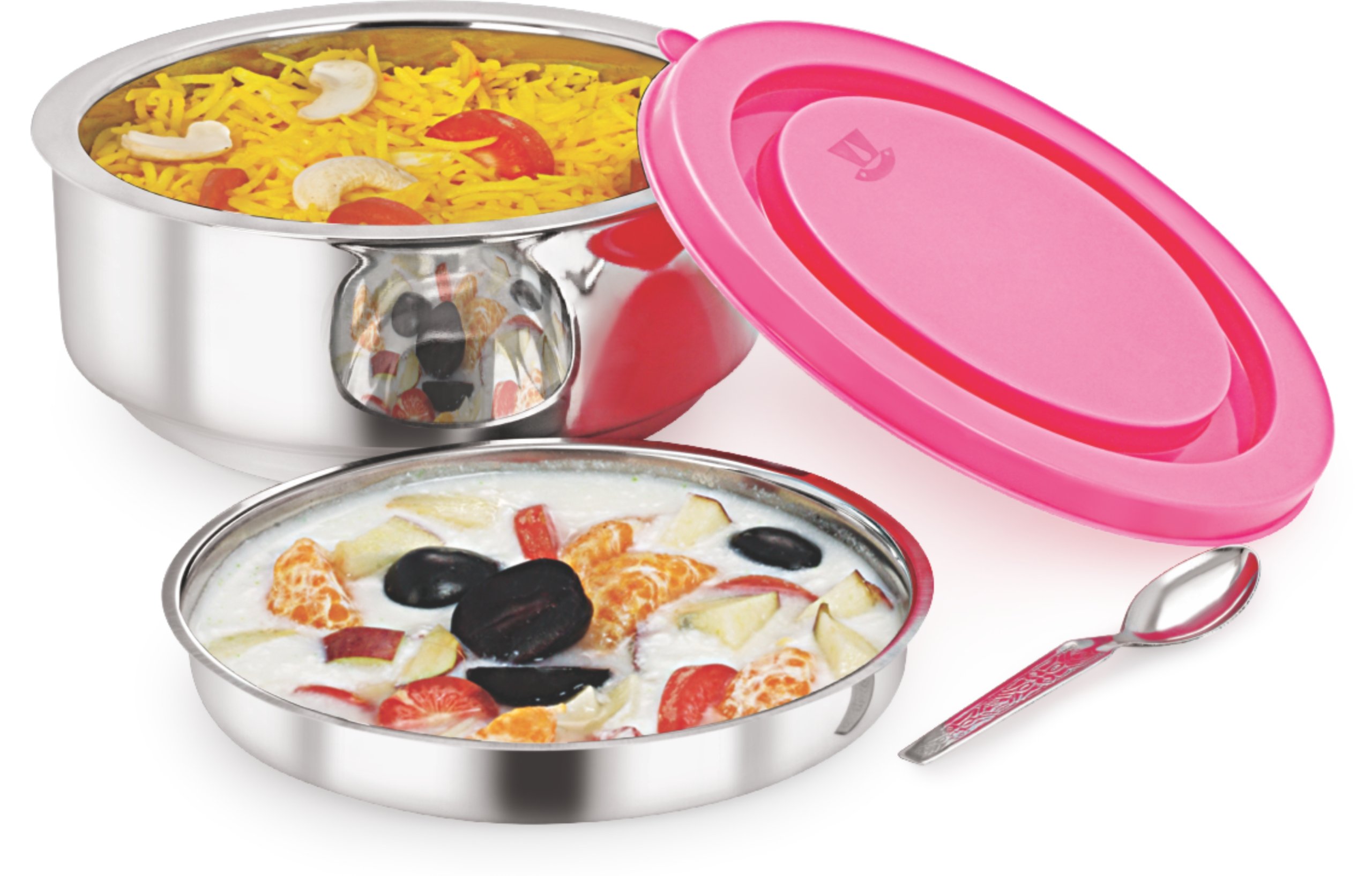 NanoNine Tiffiny Double Wall Insulated Stainless Steel Lunch Box, 700 ml, 1 pc, Blue, Standard