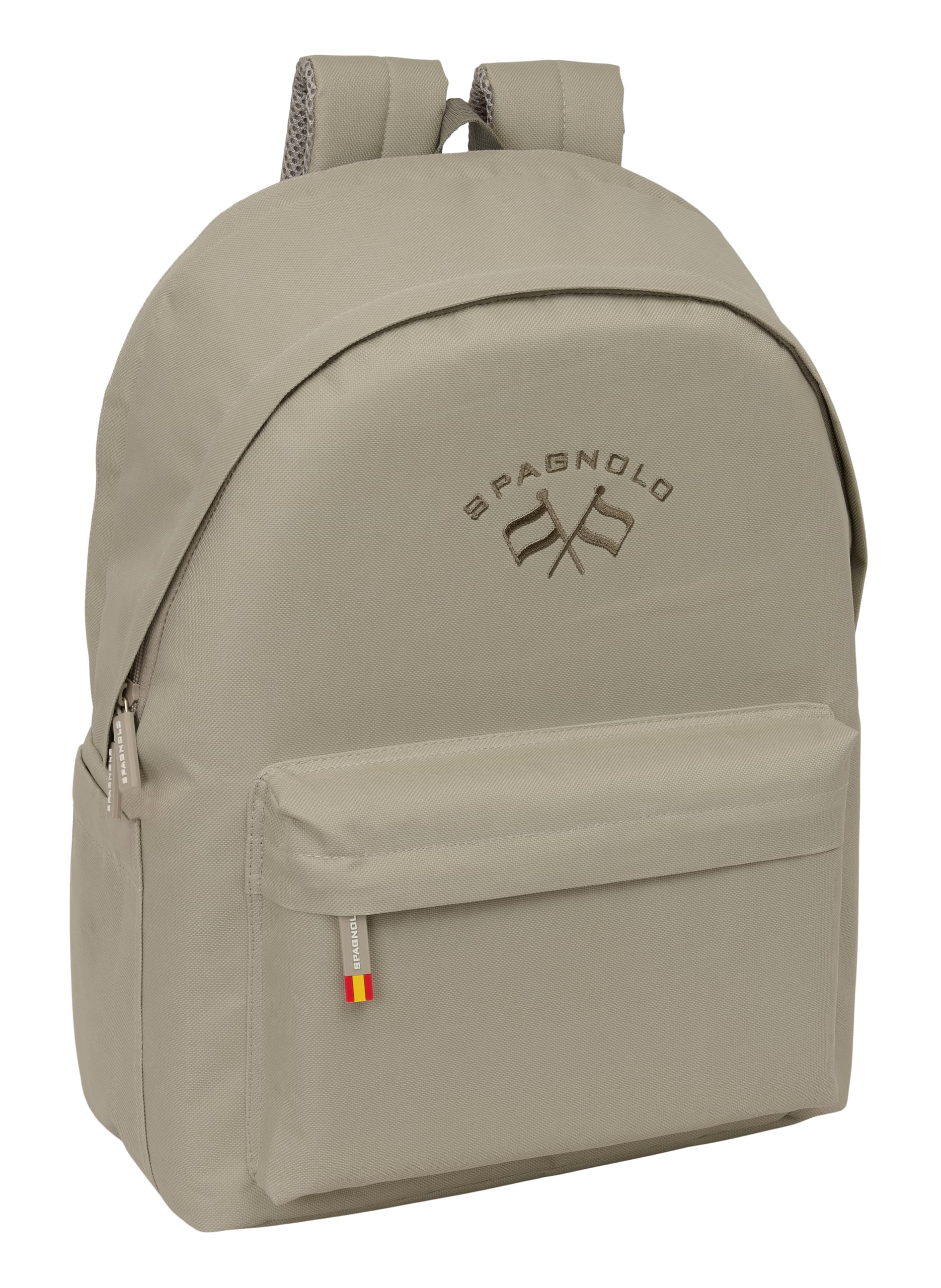 Safta SPAGNOLO TOPO - Mochila para Portátil 15.6" y USB, Ideal para Jóvenes de Diferentes Edades, Tejido Reciclado, Cómoda y Versátil, Calidad y Resistencia, 31x18x44 cm