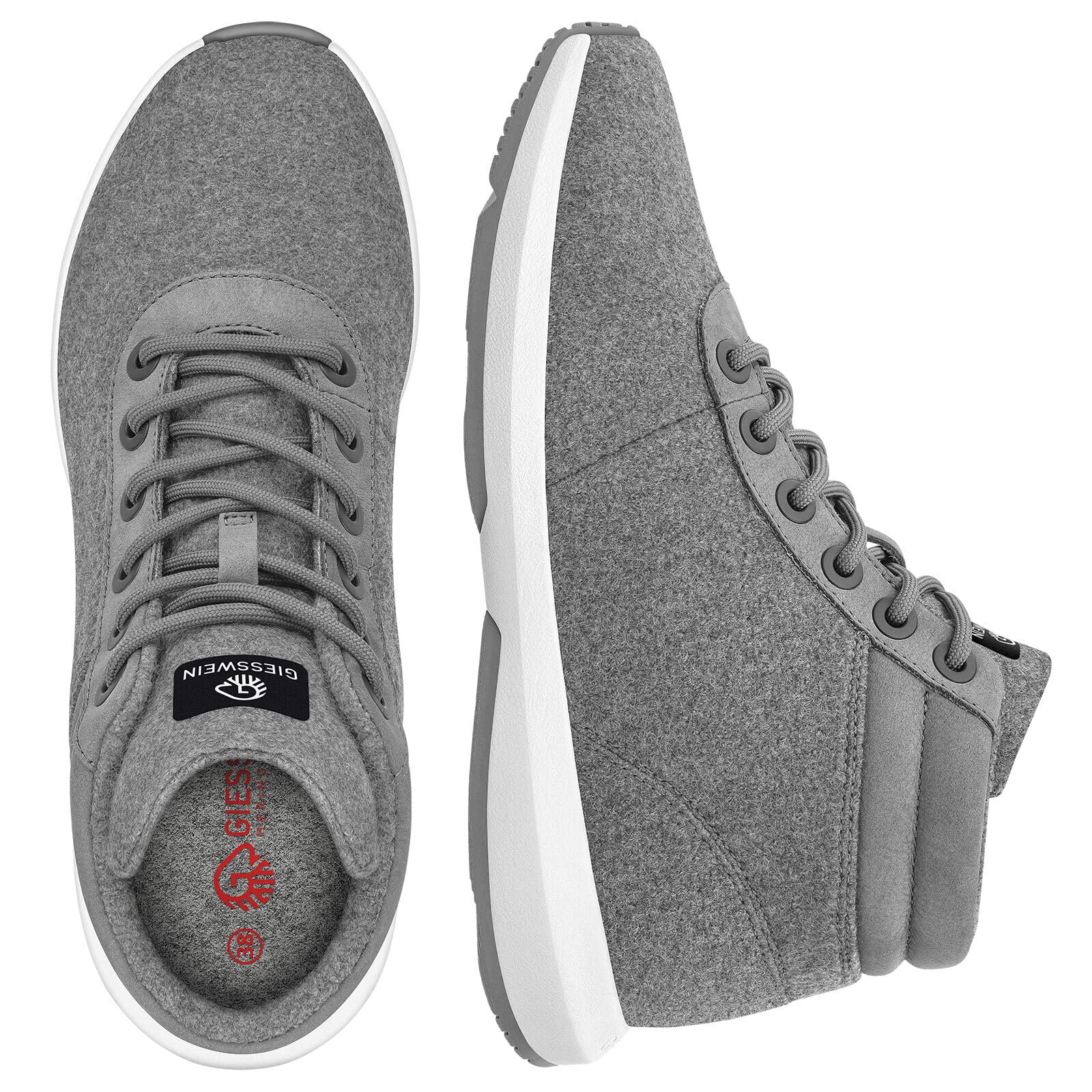 Giesswein Wool Sneaker High Top Men - Gefütterte Merino Schneestiefel | Kuschelig warme Merinowolle & High-Top-Schaft – Winter Outdoor Boots für Herren, durch Schnee, Matsch & City