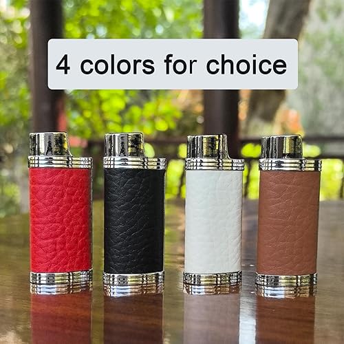 Miniatura 2 de Funda de cuero de metal para encendedor BIC Mini J5