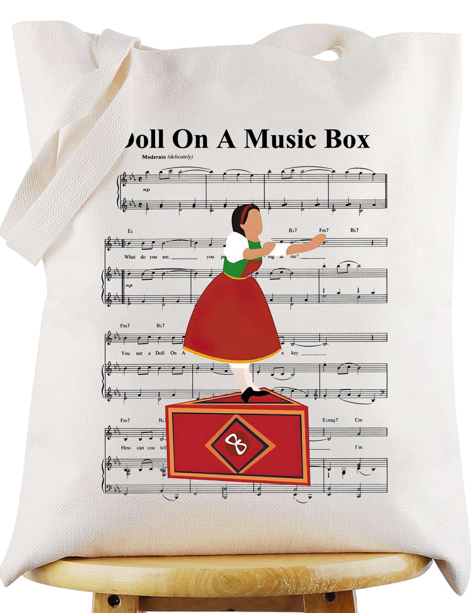 Chitty Bang Musical Tote Bag Truly Scrumptious Fans Gift Doll On A Music Box Chitty Bang Shoulder Bag