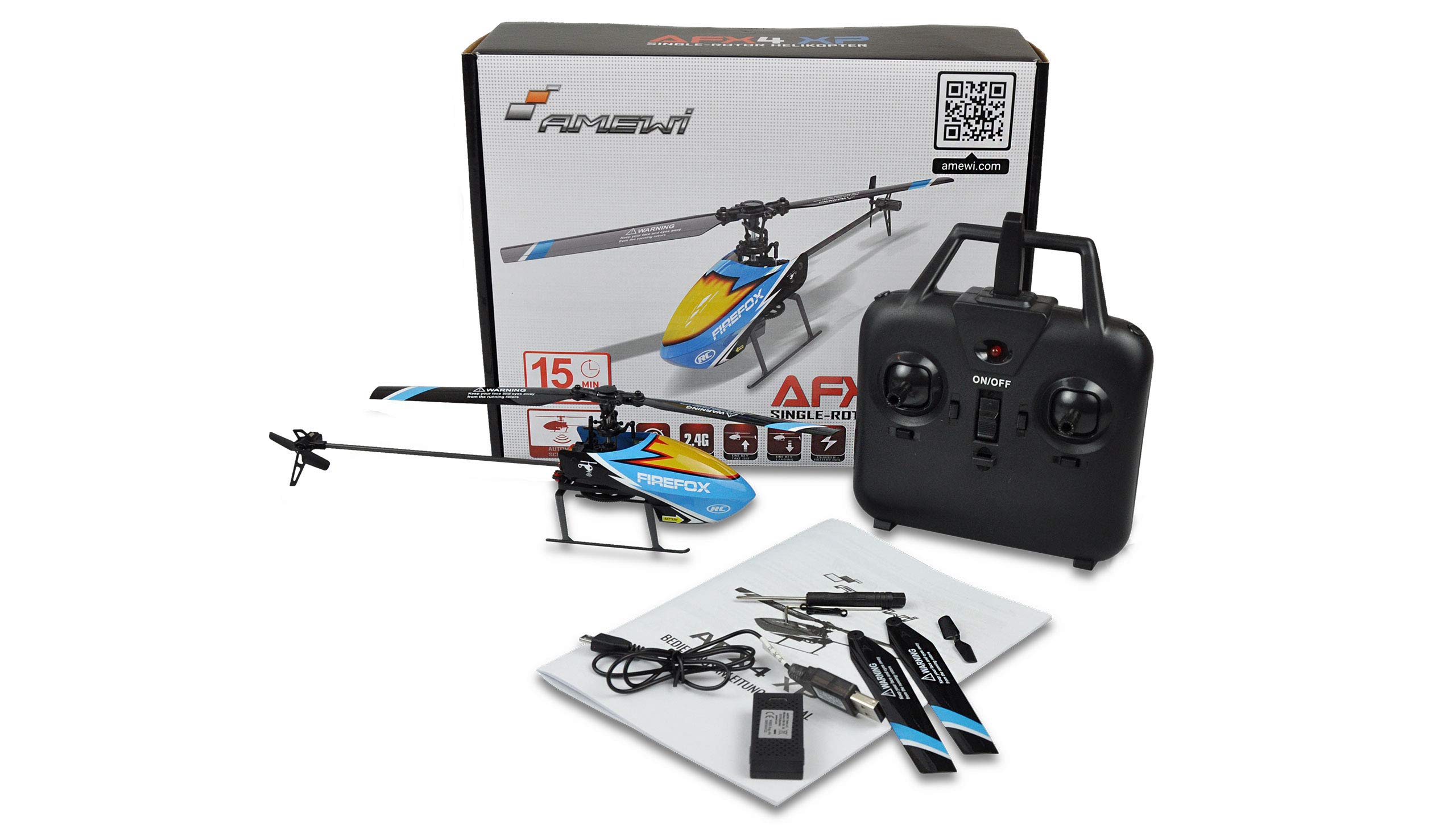 Amewi AFX4 XP elicottero monorotore 4 canali 6G RTF RC telecomandato