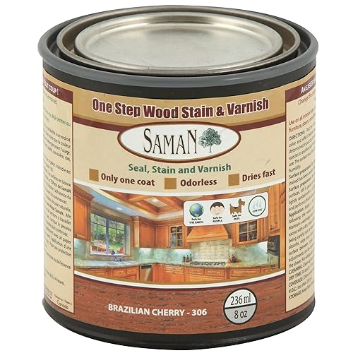 SamaN Interior One Step Wood Seal, Stain and Varnish –