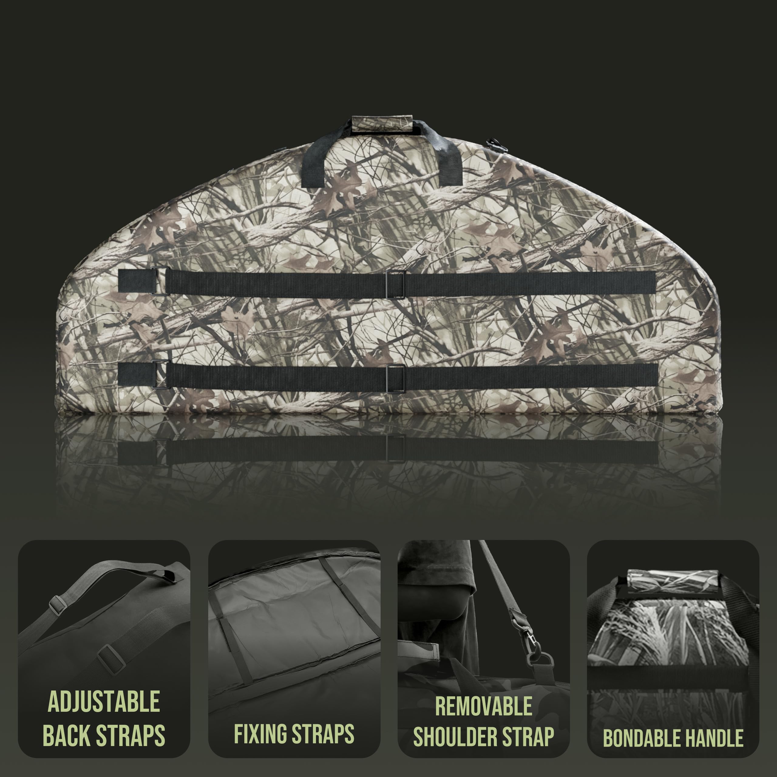 Alephnull Custodia per Archi composta con Tasca per Frecce Sacca da Prua Morbida