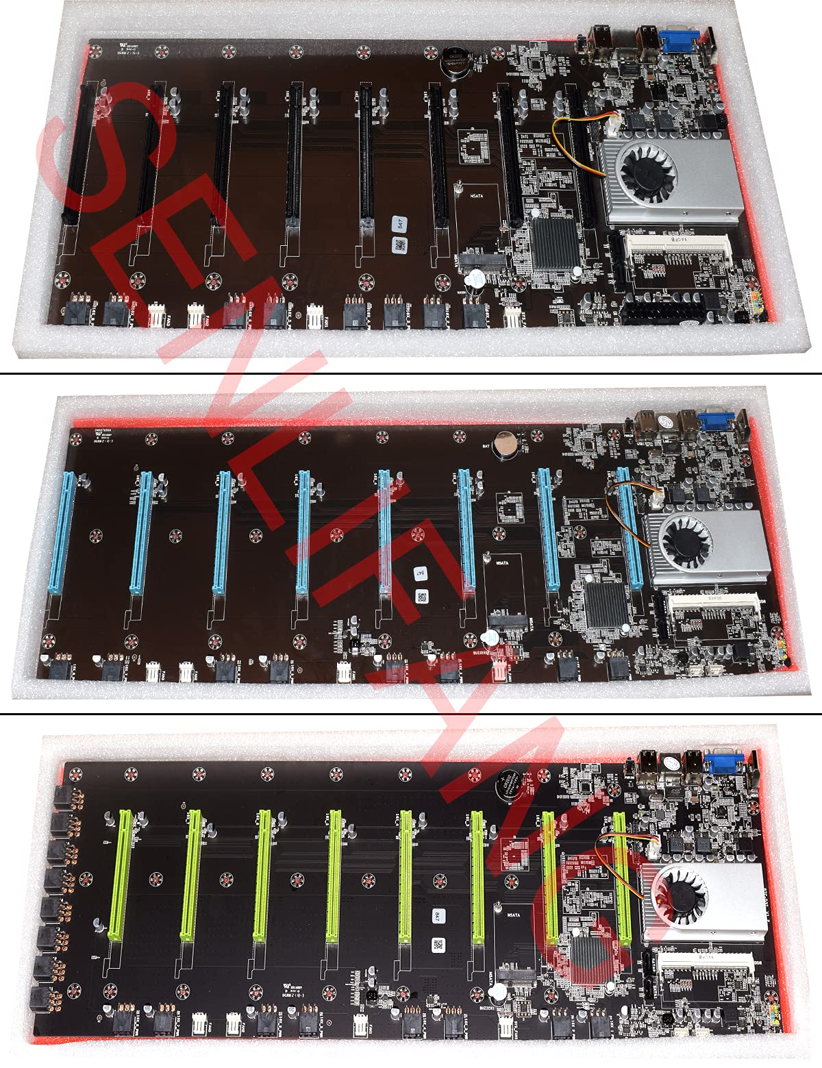 Amazon.com: Mining Machine Motherboard ETH BTC-S37 Miner Motherboard  Expandable Port 8 * PCIE 16X /4 * USB2.0 /DDR3 Sodimm Slot/Support  1066/1333/1600mhz with 128G SSD and 4G RAM+2000W Power Supply : Electronics