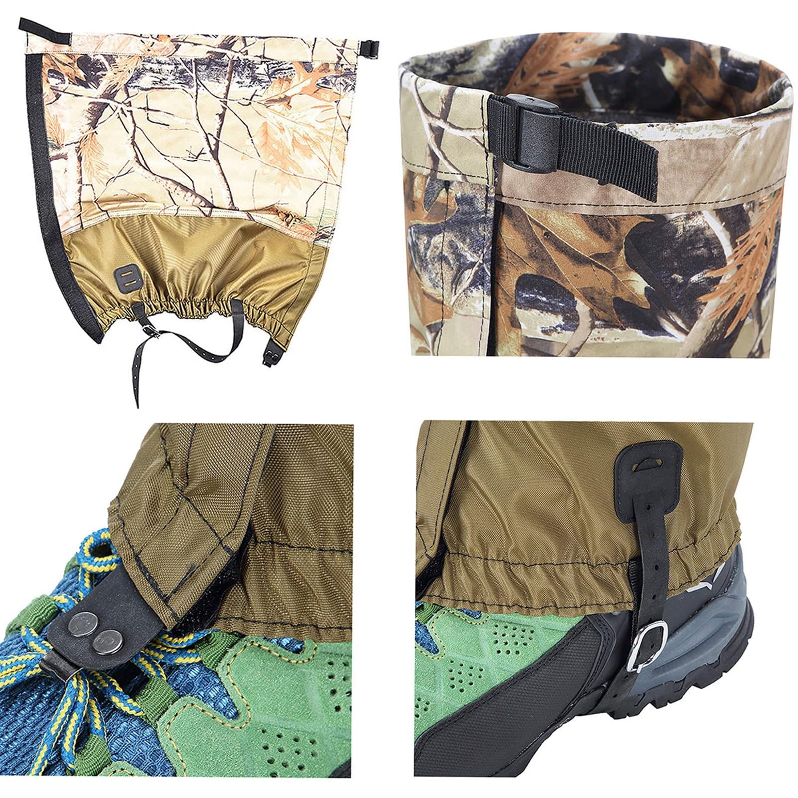 GCGC Polainas For Senderismo, Polainas For Caminar Al Aire Libre, Polainas Ligeras For Las Piernas, Polainas For Los Tobillos, For Hombres Y Mujeres For La Montaña, La Nieve, El Senderismo, El Esquí